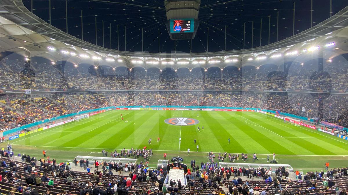 Din Stăpânul Inelelor, 300 sau Biblie? FCSB, scenografie înfricoșătoare la meciul cu Lyon: ce a apărut în Peluza Nord