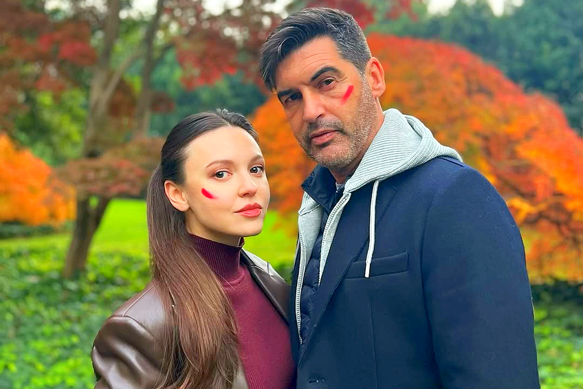Soția lui Paulo Fonseca, o ucraineană cu 18 ani mai tânără. Foto: Instagram