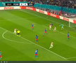 Golul lui Lyon în meciul cu FCSB, două mingi pe teren