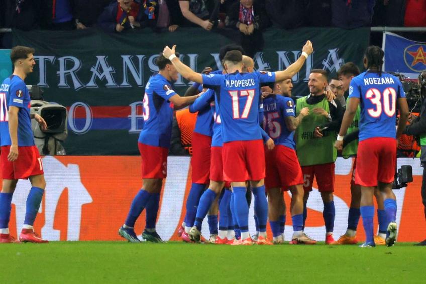 Alexandru Băluță a înscris în FCSB - Lyon, foto: Ionuț Iordache