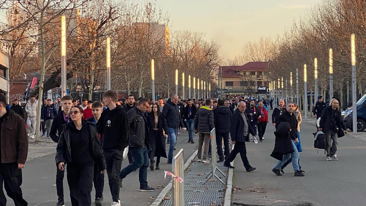 FCSB - Lyon, imagini dinaintea partidei
