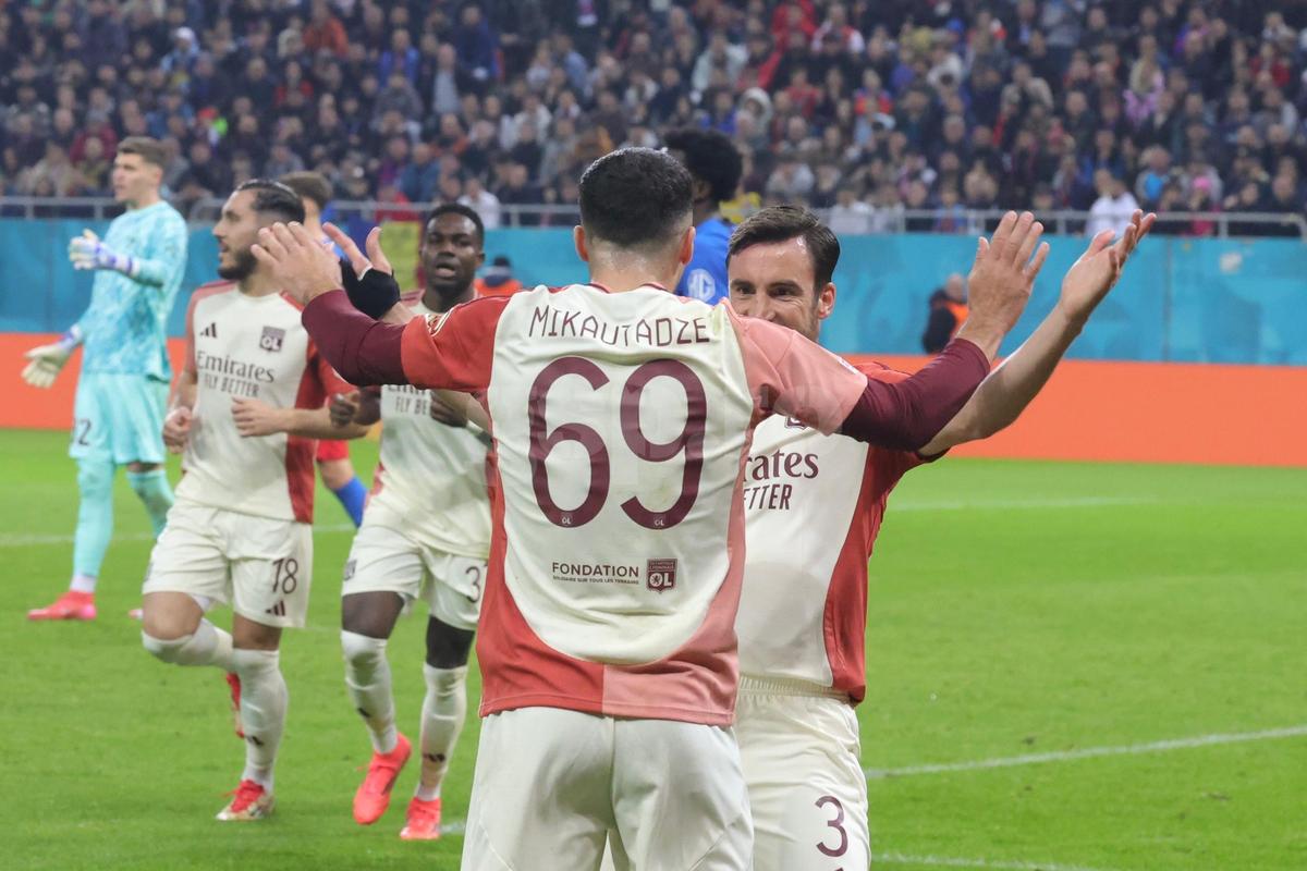 FCSB - Lyon, imagini din partidă