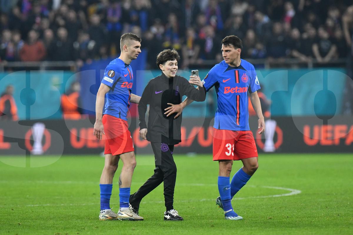 FCSB - Lyon, imagini din partidă