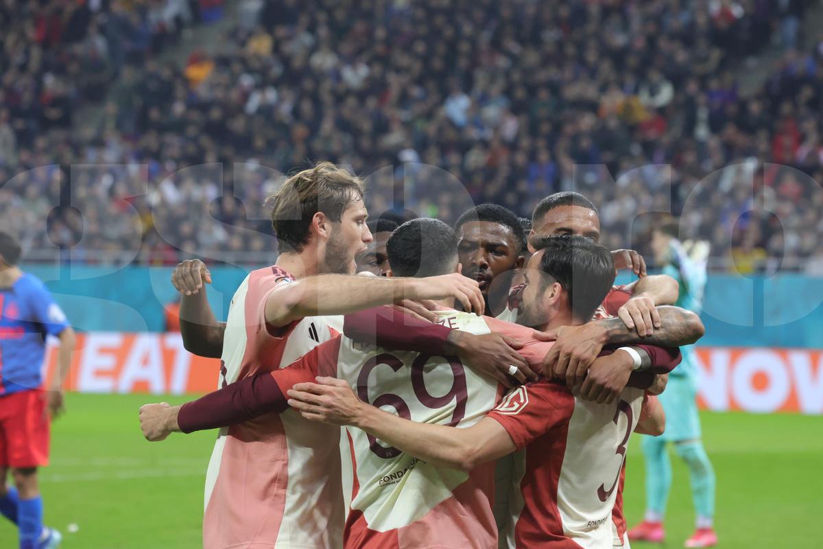 FCSB - Lyon, imagini din partidă