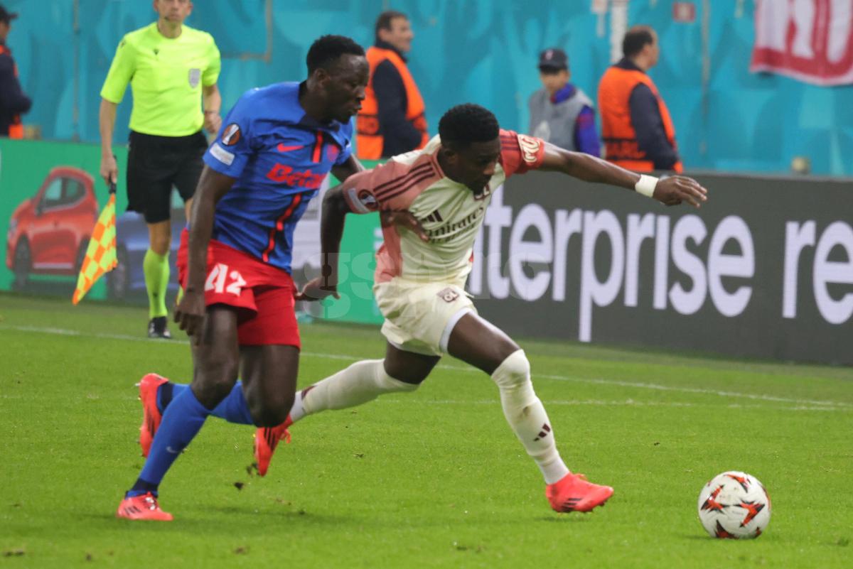 FCSB - Lyon, imagini din partidă