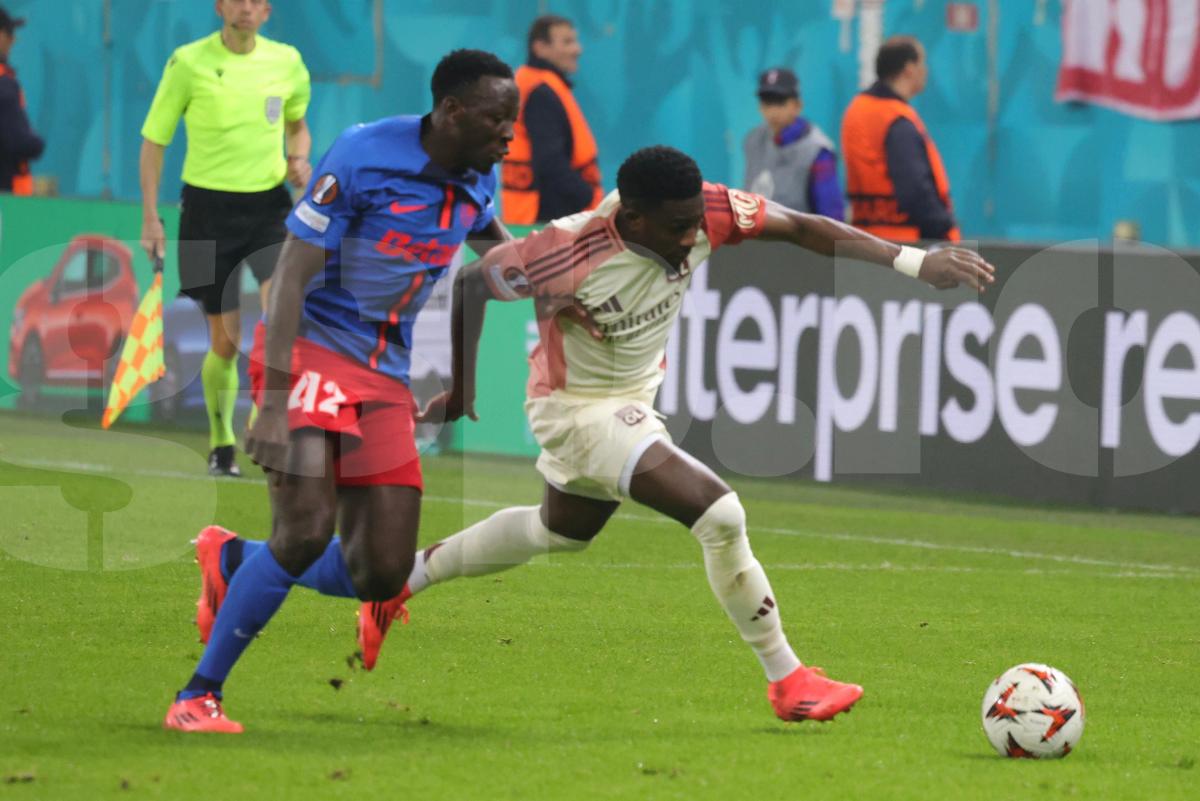 FCSB - Lyon, imagini din partidă