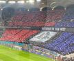 Din Stăpânul Inelelor, 300 sau Biblie? FCSB, scenografie înfricoșătoare la meciul cu Lyon: ce a apărut în Peluza Nord