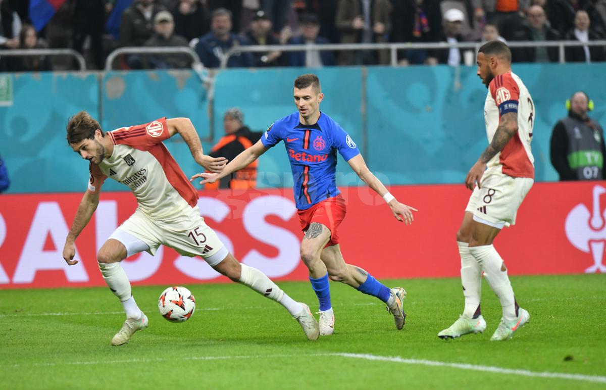 FCSB - Lyon, imagini din partidă