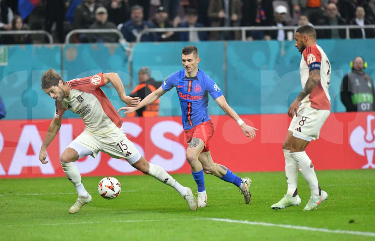 FCSB - Lyon, imagini din partidă
