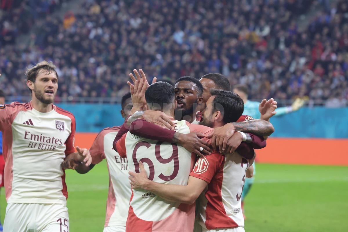 FCSB - Lyon, imagini din partidă
