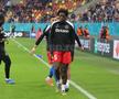 FCSB - Lyon, imagini de la încălzire