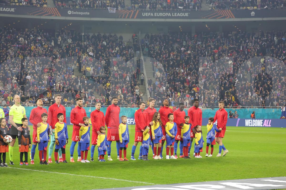 FCSB - Lyon, imagini din partidă