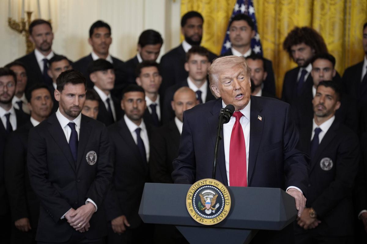 Donald Trump și Lionel Messi, la Casa Albă