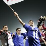 Bucurie după Rapid - Rennes 2-0. Foto: GSP