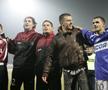 Pancu petrece alături de rapidiști după Rapid - Rennes 2-0. Foto: GSP