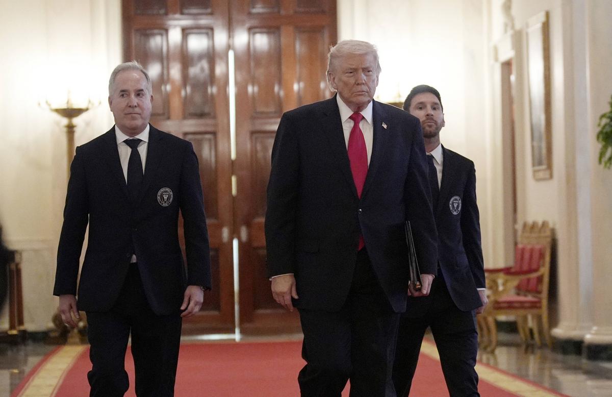 Donald Trump și Lionel Messi, la Casa Albă
