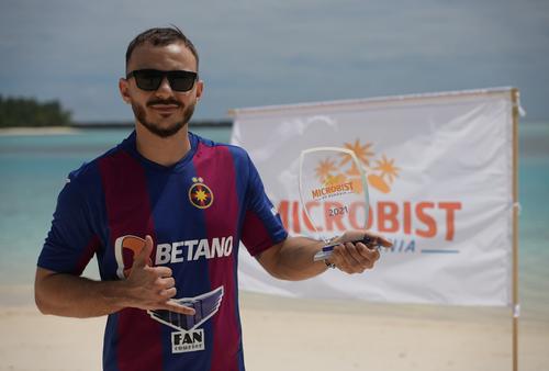 Iulian Panciu la emisiunea „Microbist de România” FOTO Facebook FCSB