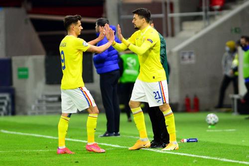 Adrian Petre și George Ganea, cei doi atacanți ai României U21 de la Campionatul European // foto: Imago