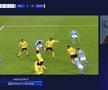 Imaginea serii în Champions League: unul dintre asistenții lui Hațegan l-a luat deoparte pe Erling Haaland după meci