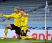 Imaginea serii în Champions League: unul dintre asistenții lui Hațegan l-a luat deoparte pe Erling Haaland după meci