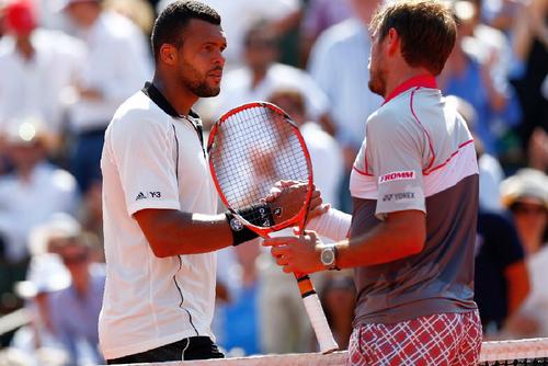 Jo-Wilfried Tsonga (în stânga) și-a anunțat retragerea din tenis / foto: Guliver/Getty Images