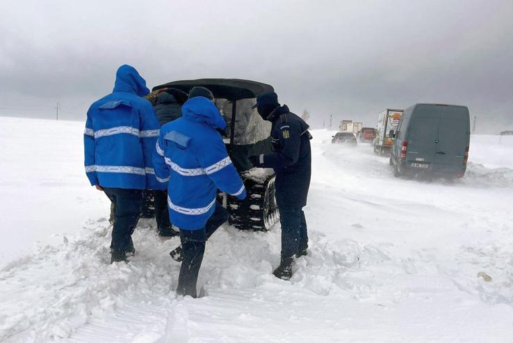 Imagine surprinsă în județul Botoșani / Sursă foto: Facebook@ ISU Botoșani