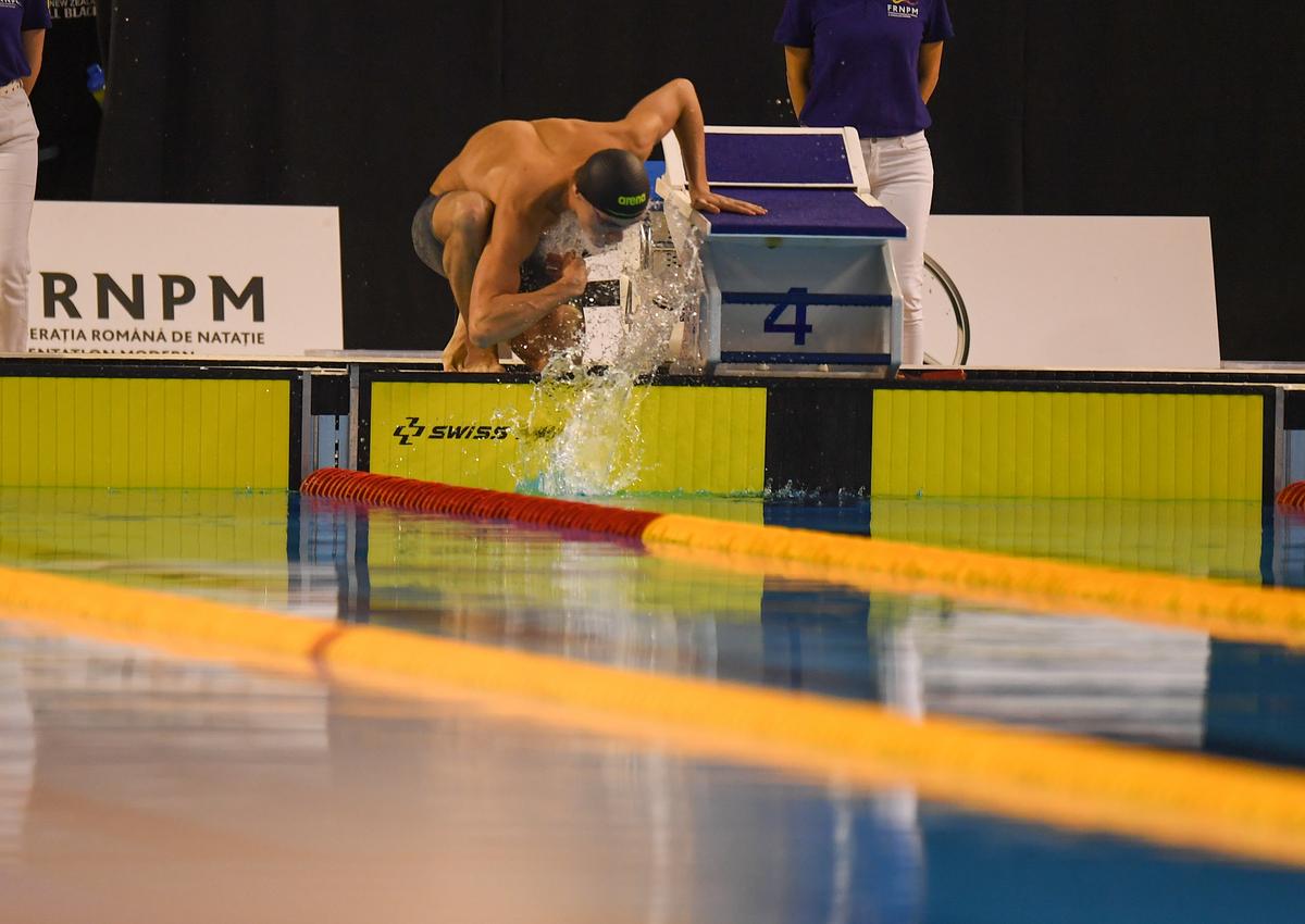 David Popovici, a treia medalie la Campionatele Naționale de la Otopeni » Record național la 50 metri fluture