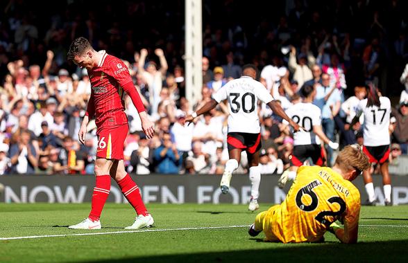 Fulham - Liverpool 3-2 » Șansă irosită! „Cormoranii” pierd al doilea meci din acest campionat, dar rămân lideri autoritari
