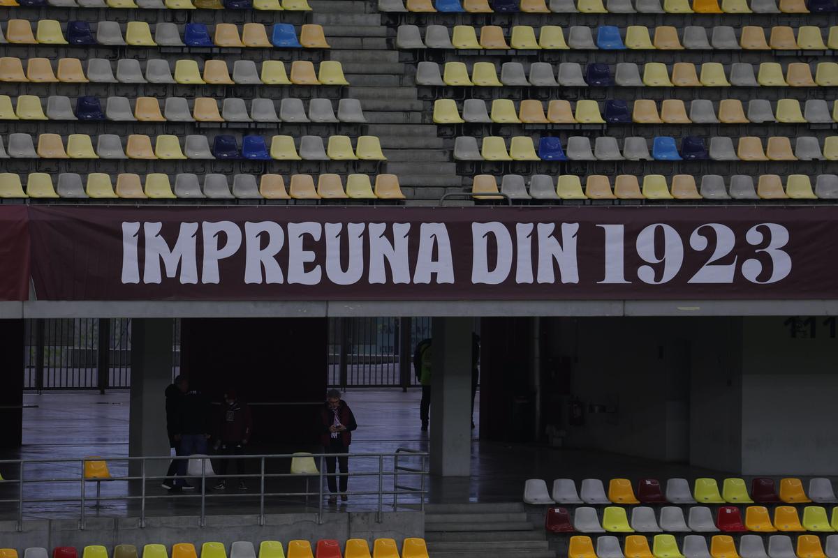 Arena Națională, cu însemnele Rapidului la derby-ul cu Dinamo