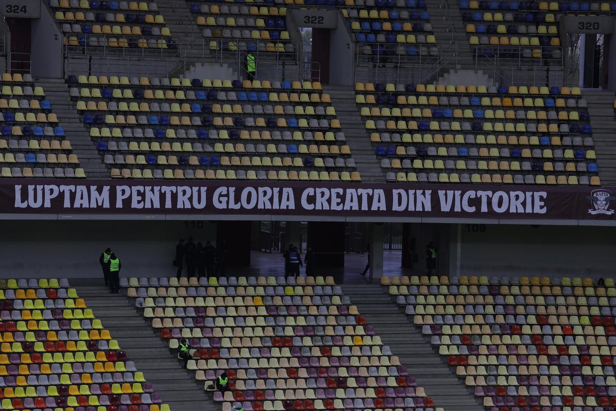 Arena Națională a fost din nou modificată, înainte de Rapid - Dinamo: imagini din vestiar și din tribune