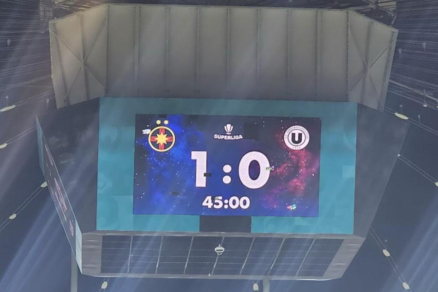 Tabela cu „surprize”. Foto: GSP Ce nu s-a văzut la TV în FCSB - U Cluj » 7 momente inedite surprinse de GSP: gestul de recunoștință al lui Vali Crețu și premoniția de la pauză