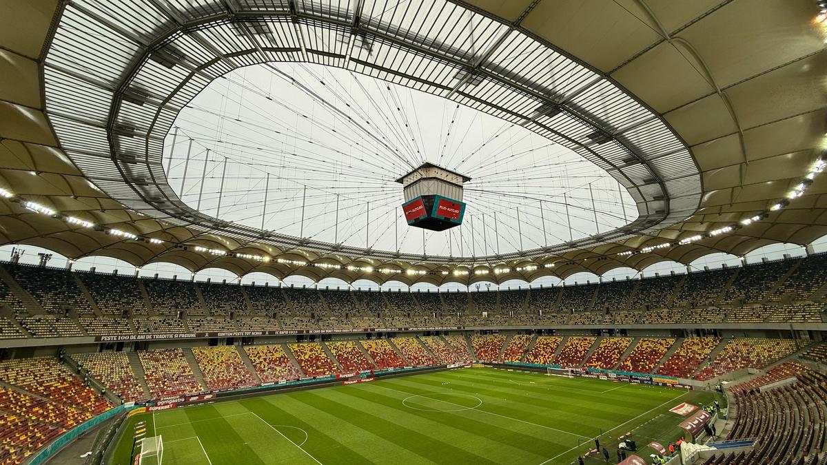 Arena Națională a fost din nou modificată, înainte de Rapid - Dinamo: imagini din vestiar și din tribune