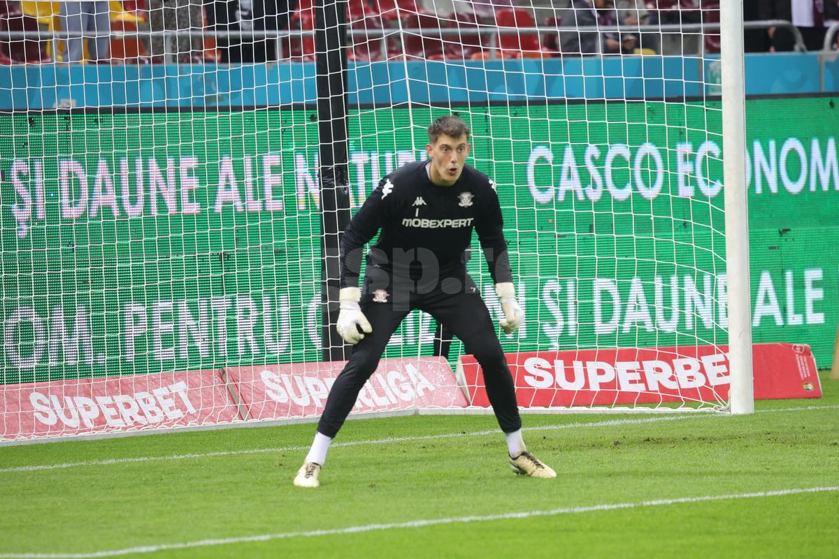 Imagini de la încălzire, Rapid - Dinamo