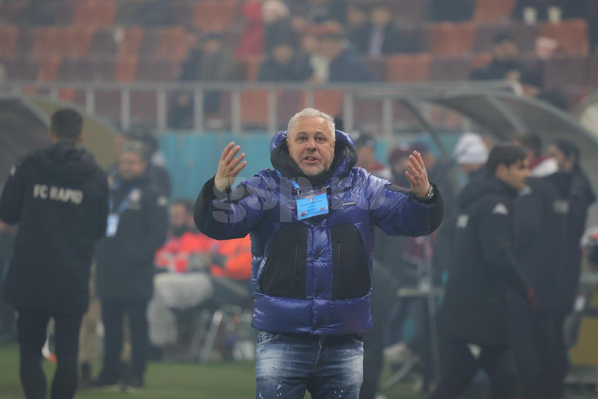 Gestul lui Marius Șumudică la adresa galeriei Rapidului » Tehnicianul a avut o criză de nervi