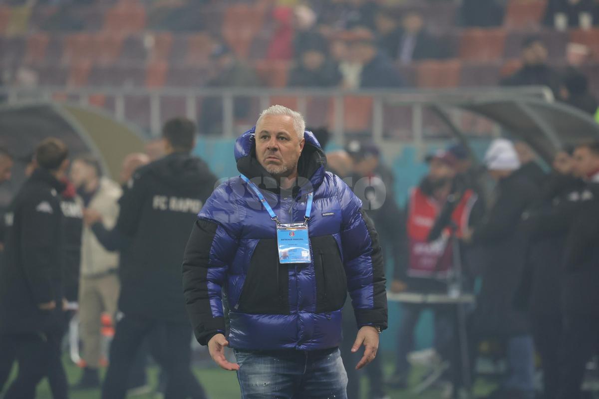 Gestul lui Marius Șumudică la adresa galeriei Rapidului » Tehnicianul a avut o criză de nervi