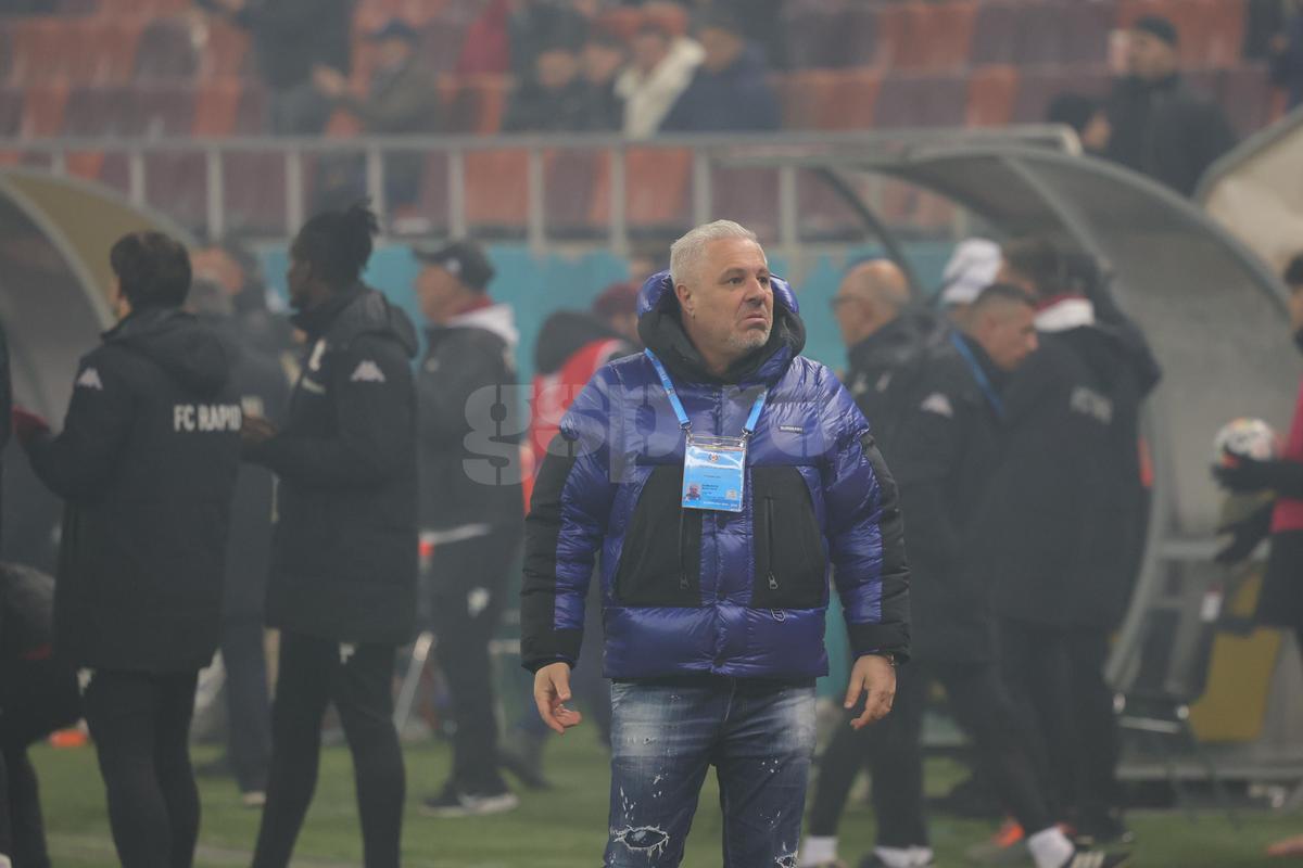 Gestul lui Marius Șumudică la adresa galeriei Rapidului » Tehnicianul a avut o criză de nervi