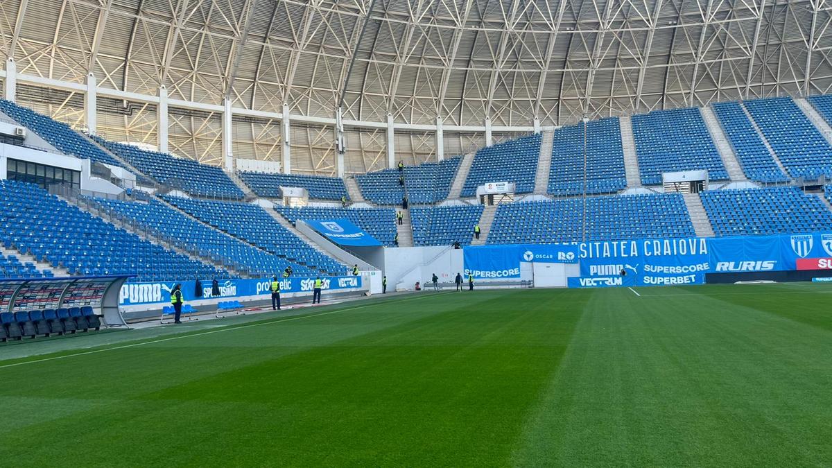 Imagini înainte de Universitatea Craiova - CFR Cluj