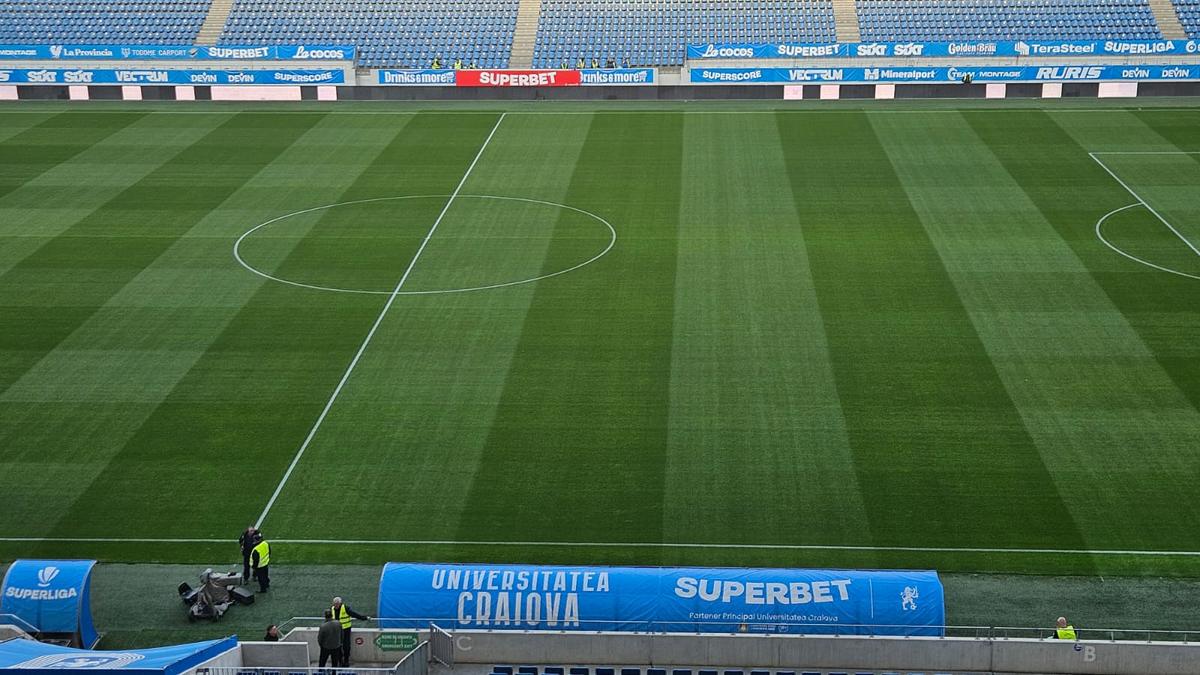 Imagini înainte de Universitatea Craiova - CFR Cluj