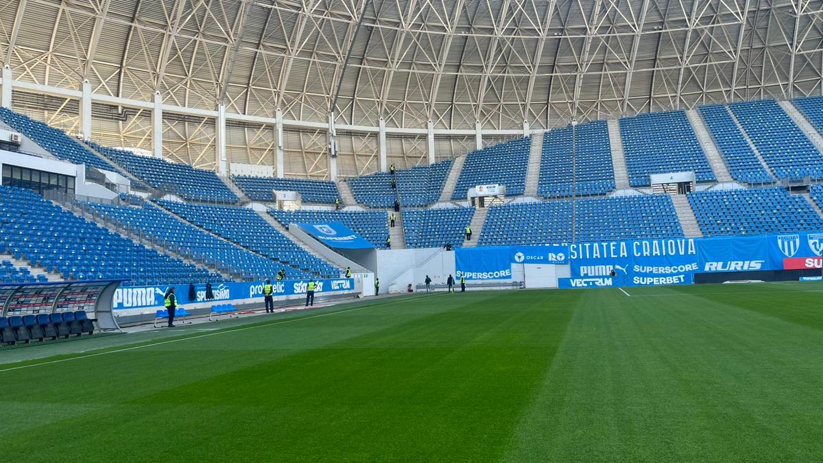 Imagini înainte de Universitatea Craiova - CFR Cluj