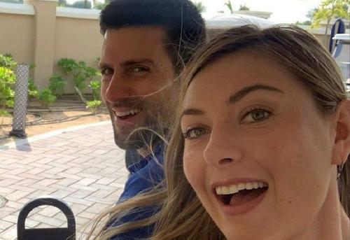 Novak Djokovic i-a recunoscut Mariei Sharapova că a venit mahmur la un meci de tenis // FOTO: Instagram