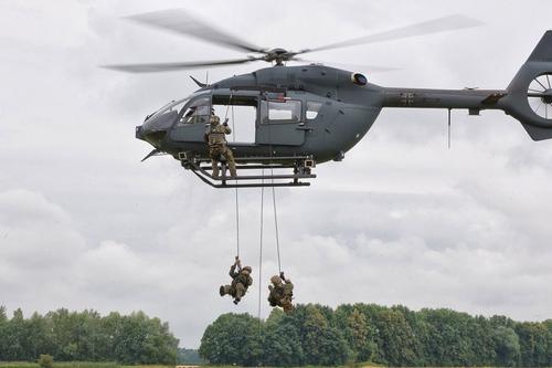 Trupe antitero în plin exercițiu. FOTO: airbus.com