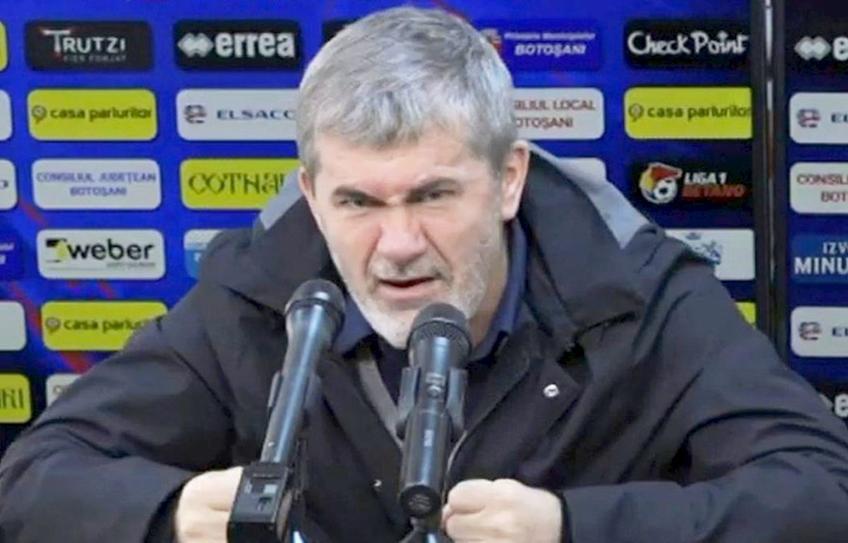 Valeriu Iftime, patronul celor de la FC Botoșani, dă vina pe arbitrajul lui Adrian Cojocaru, pentru eșecul cu FCSB, scor 1-3.