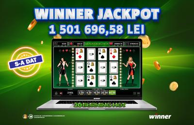 Să vezi și să crezi! Un norocos a câștigat un Jackpot ISTORIC la Winner de 1,500,000 de Leeeeeeei!!!