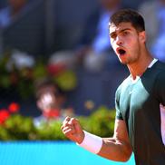 Imagini din meciul Carlos Alcaraz - Rafael Nadal / Sursă foto: Guliver/Getty Images