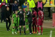 Dinamo, în „10” o repriză » Confuzie totală la Botoșani: de ce a fost eliminat Balthazar Pierret