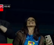 Andreea Bododel în tribune la Farul - Rapid