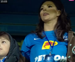 Andreea Bododel în tribune la Farul - Rapid