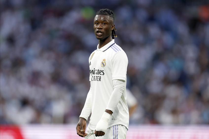 Eduardo Camavinga (20 de ani), mijlocașul francez al celor de la Real Madrid, a atins o bornă impresionantă, după ce a cucerit Cupa Regelui Spaniei cu formația blanco, după 2-1 în finală cu Osasuna. 
Foto: Imago