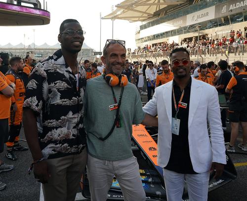 Paul Pogba, între vedete la Marele Premiu de F1 de la Abu Dhabi în noiembrie trecut / Foto: Imago