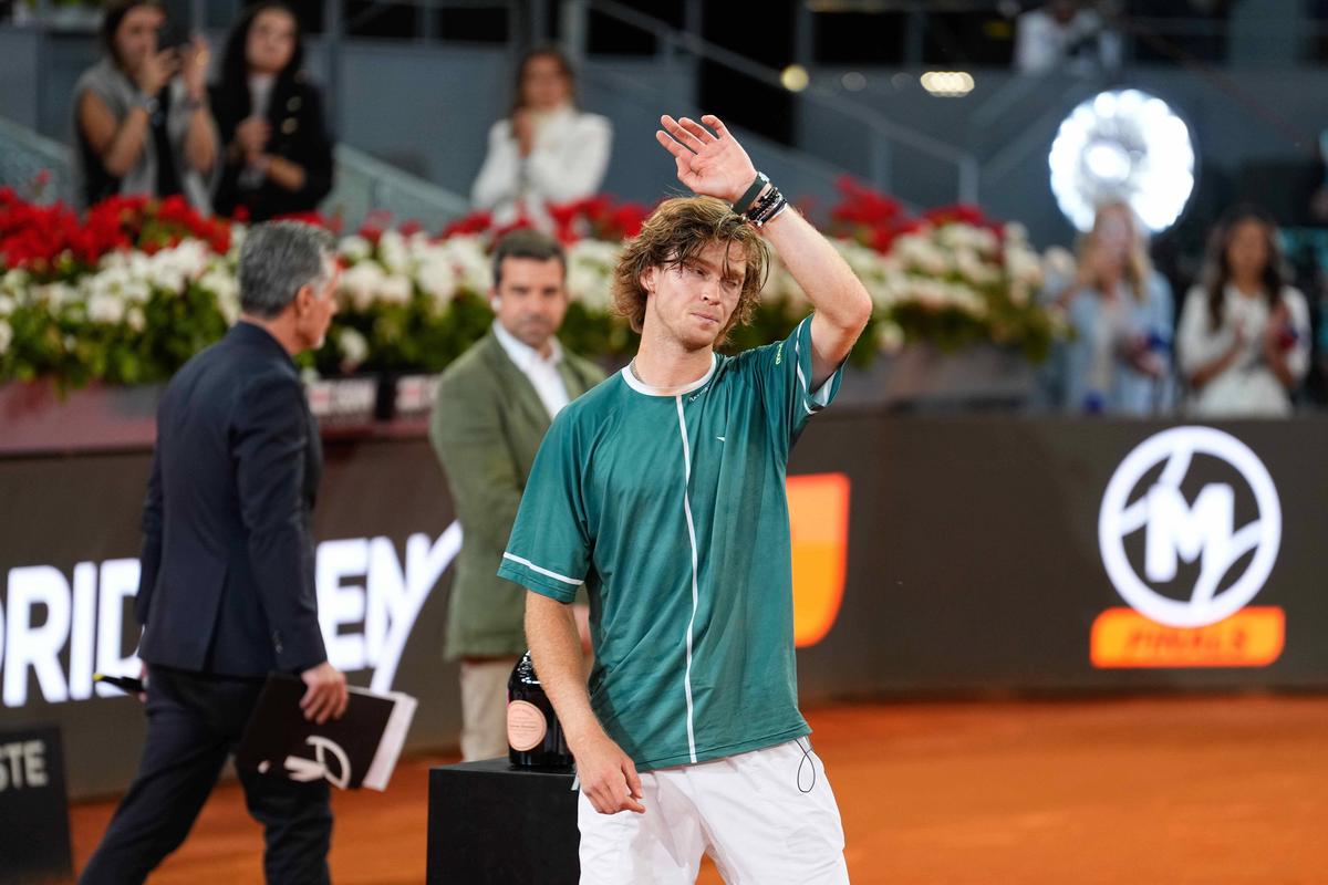 Andrey Rublev, victorios la Madrid după finala cu Felix Auger-Aliassime